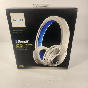 Philips SHB7000 Bluetooth Headset - White and Blue